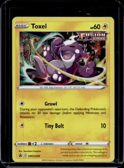 2019-2023 Pokemon SWSH Black Star Promos Toxel #SWSH209 - Image 1