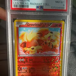 Growlithe Pokemon Black White Legendary Treasures Radiant RC4/RC25 PSA 8 - Image 2
