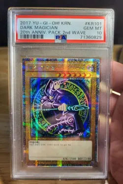 2017 korean yugioh dark magician 20th anniversary pack 2nd wave psa 10 - Image 1
