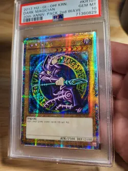 2017 korean yugioh dark magician 20th anniversary pack 2nd wave psa 10 - Image 2