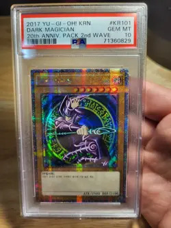2017 korean yugioh dark magician 20th anniversary pack 2nd wave psa 10 - Image 4