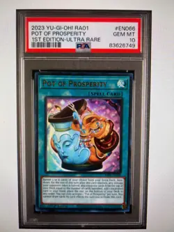 PSA 10 Pot of Prosperity 1st Edition Ultra Rare RA01-EN066 Yu-Gi-Oh! - Image 1