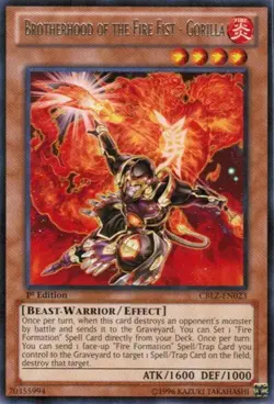 Brotherhood of the Fire Fist - Gorilla - CBLZ-EN023 - Rare - Unlimited Edition - - Image 1