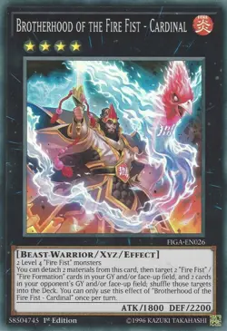 Brotherhood of the Fire Fist - Cardinal - FIGA-EN026 - Super Rare - 1st Edition - Image 1