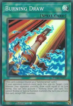 Burning Draw - ETCO-EN057 - Super Rare - 1st Edition - Lightly Played - Image 1