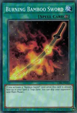Burning Bamboo Sword - CIBR-EN066 - Common - 1st Edition - Lightly Played - Image 1