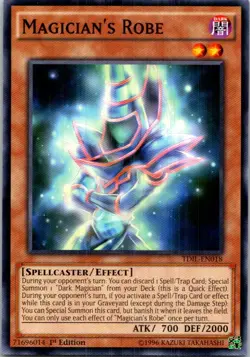 Magician's Robe #TDIL-EN018 Yugioh 1st Edition Lightly played - Image 1