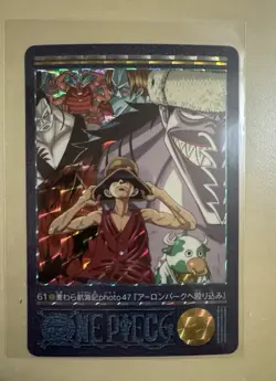 Luffy & Arlong Crew One Piece Visual Adventure Card #61 Japanese 2000 - Image 1