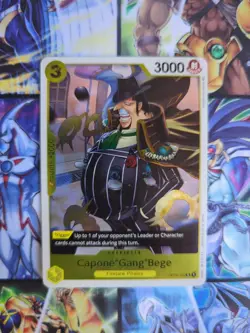 One Piece x3 Capone Bege OP04 - 100 SR PRB-01 Full Art NM English - Image 2