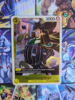 One Piece x3 Capone Bege OP04 - 100 SR PRB-01 Full Art NM English - Image 4