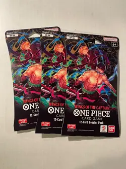 One Piece TCG, OP-06 Wings of the Captain, Sleeved Booster Pack, English - 3pks - Image 1