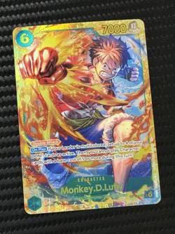Monkey D. Luffy OP13-118 SEC Secret Rare Carrying On His Will One Piece TCG NM - Image 1