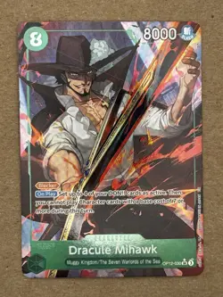 One Piece Dracule Mihawk OP12-030 SR Alt Art (Legacy of the Master) English - Image 1