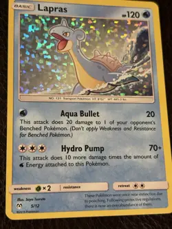 McDonald's Lapras Pokemon Promo Card 5/12 Holo 2019 - Image 1