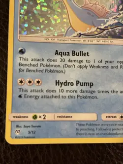 McDonald's Lapras Pokemon Promo Card 5/12 Holo 2019 - Image 5