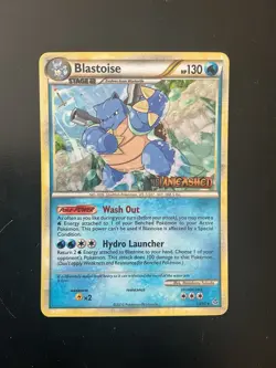 Pokemon Blastoise Pre-release Heart Gold Soul Silver Card #13/95 2010 - Image 1