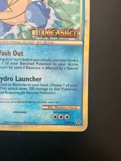 Pokemon Blastoise Pre-release Heart Gold Soul Silver Card #13/95 2010 - Image 4
