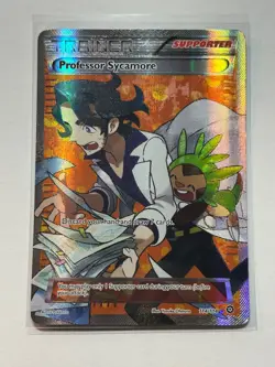 Professor Sycamore 114/114 Steam Seige NM Full Art Ultra Rare Pokemon Card - Image 1
