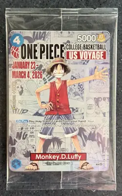 Bandai Monkey.D.Luffy P-055 One Piece CCG US Voyage Promo Character Card 2026 - Image 1