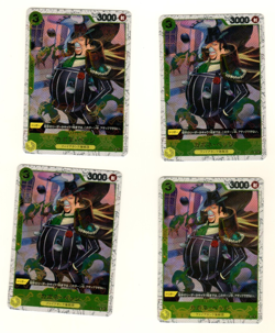 Set Of 4 Capone "Gang" Bege Jolly Rogers Premium Booster Foil Japanese Card - Image 1