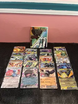 Pokemon Lot 20 Ex Cards Scarlet And Violet Era Mini Binder Included. - Image 1