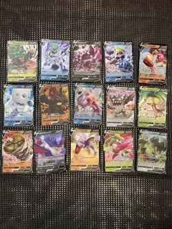 Pokemon Lot 30 V Cards Sword And Shield Era Mini Binder Included - Image 4