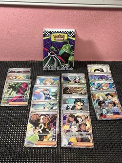 Pokemon Full Art Trainer Lot 15 Cards Mini Binder Included. - Image 1