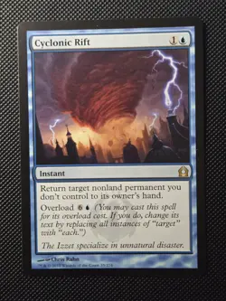 MTG Cyclonic Rift - Return to Ravnica - Regular Lightly Played - Image 2