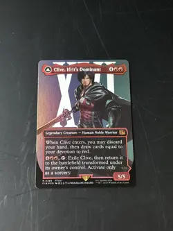 Clive, Ifrit's Dominant (0385) [Borderless Foil] (NM) - MTG - Final Fantasy - Image 1