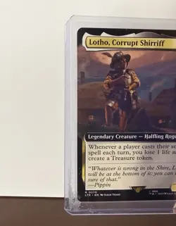 Magic the Gathering Lotho Corrupt Shirriff #370 Extended Art Rare Halfling Rogue - Image 3