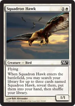 Squadron Hawk x1 - Magic 2011 - Light Play, English - Magic 2011 - Image 1