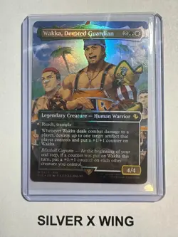 Wakka, Devoted Guardian Borderless Chocobo Track Foil x1, MTG, FIC, NM - Image 1