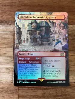 Final Fantasy Lindblum, Industrial Regency Borderless FOIL Magic MTG FIN312 - Image 1