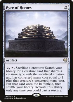 Pyre of Heroes - 241/285 - Rare - Kaldheim KHM MTG - Image 1