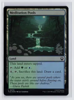 MTG Meditation Pools (272/436) Avatar The Last Airbender NM FOIL - Image 1