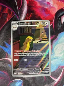 Pokemon TCG Mega Evolution Gumshoos Holo Card 153/132 Illustration Rare MC - Image 1