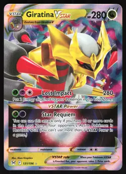 Giratina VSTAR 131/196 Pokemon SWSH11: Lost Origin Holo Ultra Rare NM - Image 1