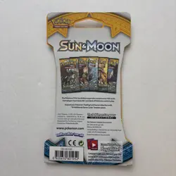 2017 Pokemon TCG Sun and Moon Base Set Booster Pack NEW SEALED BLISTER - Image 2