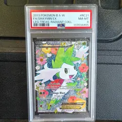 SHAYMIN EX 2013 POKEMON LEGENDARY TREASURES ULTRA RARE RC21/RC25 PSA 8 - Image 1