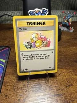 Mr. Fuji Trainer 58/62 1st Edition WOTC Pokemon TCG Regular Uncommon 1999 LP - Image 1