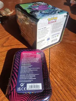 3 Pokemon TCG Mega Heroes Mini Tins &1 Stacking Tin Lot Sealed - Image 2