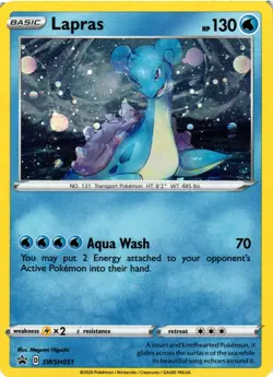 Pokemon TCG Lapras SWSH051 Black Star Promo VLP - Image 1