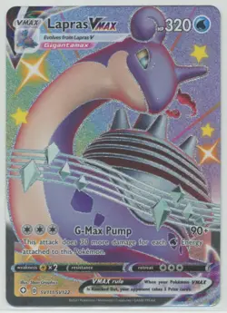 Lapras VMAX 2021 Pokemon SWSH Shining Fates Shiny Vault Full Art #SV111/SV122 - Image 1