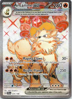 Pokemon TCG: SV01 Scarlet & Violet Base Set - Arcanine ex UR 224/198 - Image 1