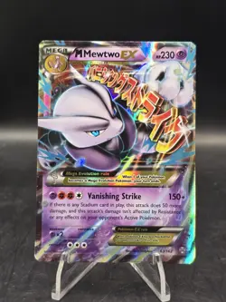 Pokemon TCG M Mewtwo ex 63/162 XY BREAKthrough Ultra Rare Holo NM - Image 1