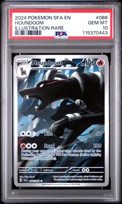 Pokemon TCG Scarlet & Violet Houndoom 066/064 Shrouded Fable PSA 10 - Gem Mint - Image 1
