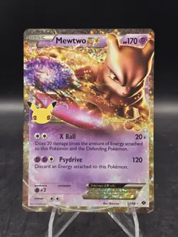 Pokemon TCG Mewtwo ex 54/99 Celebrations Classic Collections Holo Rare NM - Image 1