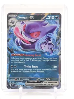GENGAR EX 2024 POKEMON TEMPORAL FORCES DOUBLE RARE 104/162 Q5550 - Image 1
