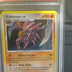 2009 POKEMON PLATINUM ARCEUS #4 KABUTOPS-HOLO PSA 9 - Image 2