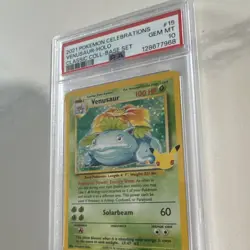 Pokemon Venusaur 15/102 Celebrations Classic Collection Holo PSA 10 - Image 2
